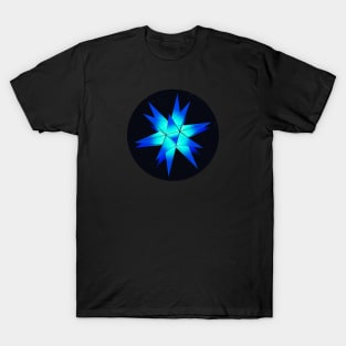 Turquoise teal blue christmas star for xmas decorations T-Shirt